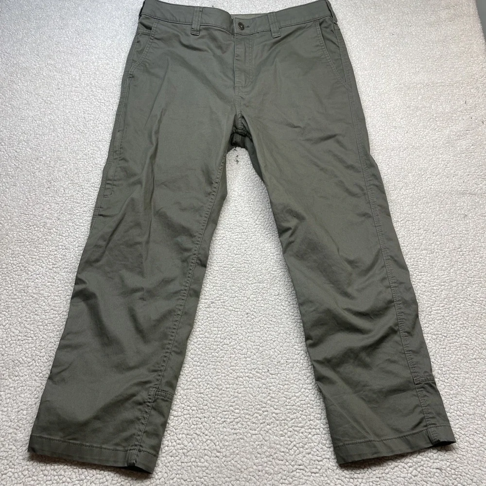 Colorado Clothing Pants Men 36x30 Olive Green Canvas Utility Straight Leg Pocket